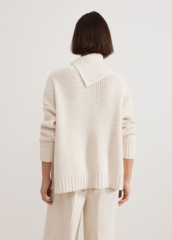 Phase Eight Jean Textured Knitwear White Australia | RK3672810